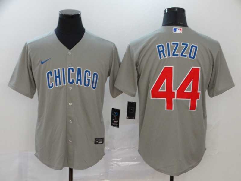 Cubs 44 Anthony Rizzo Gray 2020 Nike Cool Base Jersey,We sell and wholesale Cubs 44 Anthony Rizzo Gray 2020 Nike Cool Base Jersey on line form chian!